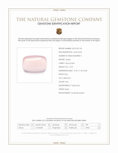 12.70 Ct. Pink Cabochon Rose Quartz from Brazil Scan Report