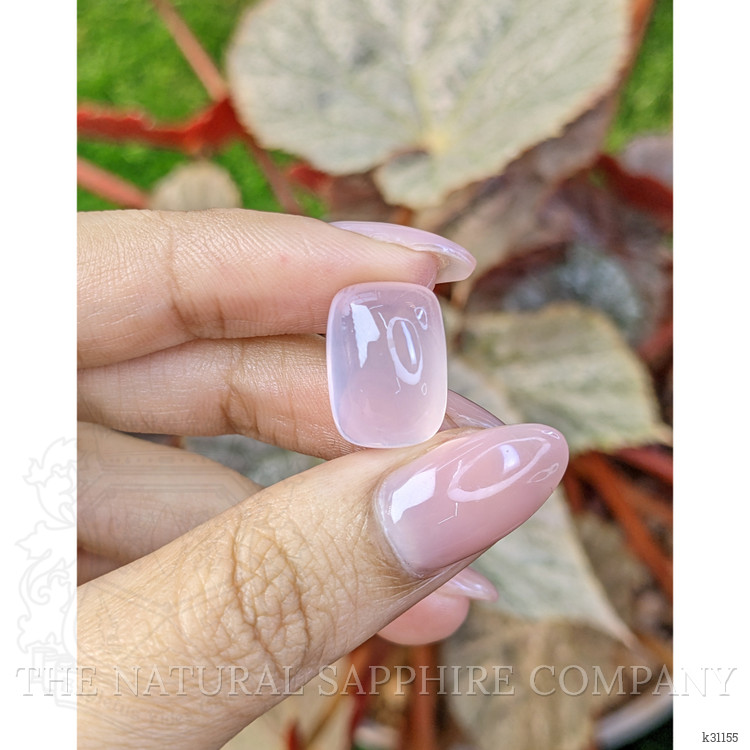 12.70 Ct. Pink Cabochon Rose Quartz from Brazil
