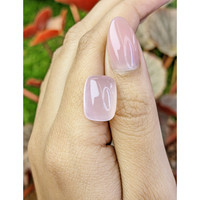 12.70 Ct. Pink Cabochon Rose Quartz from Brazil Life Style