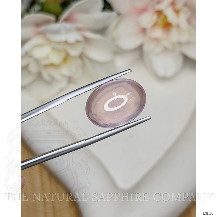 13.21 Ct. Pink Cabochon Rose Quartz from Brazil