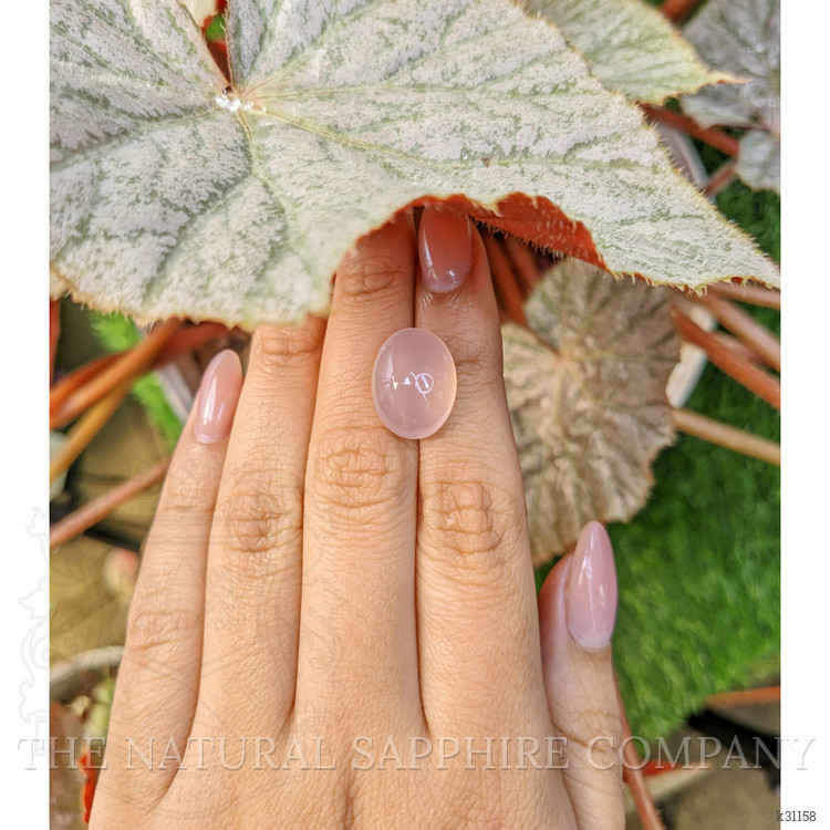 11.03 Ct. Pink Cabochon Rose Quartz from Brazil