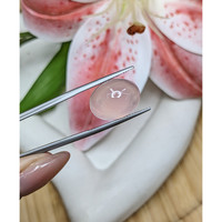 11.03 Ct. Pink Cabochon Rose Quartz from Brazil Life Style