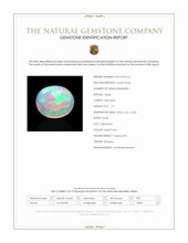 1.77 Ct. Multi Color Cabochon Fire Opal (Flame Opal) from Ethiopia Scan Report