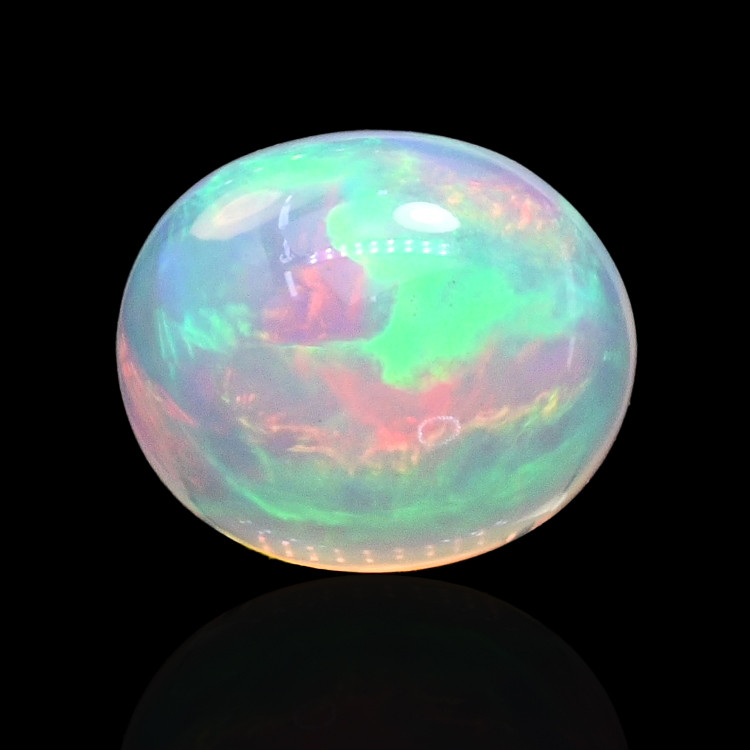 1.77 Ct. Multi Color Cabochon Fire Opal (Flame Opal) from Ethiopia