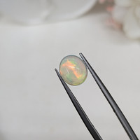 1.77 Ct. Multi Color Cabochon Fire Opal (Flame Opal) from Ethiopia Life Style