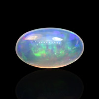 2.55 Ct. Multi Color Cabochon Fire Opal (Flame Opal) from Ethiopia Video