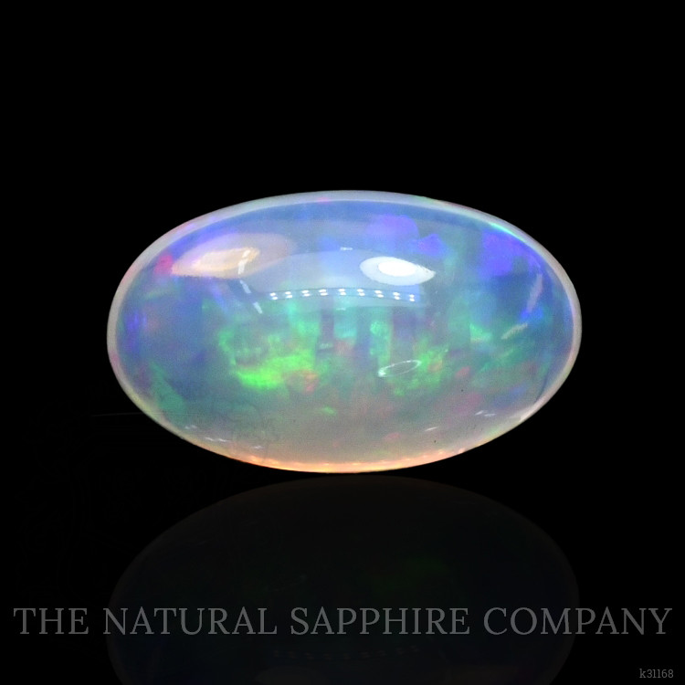 2.55 Ct. Multi Color Cabochon Fire Opal (Flame Opal) from Ethiopia