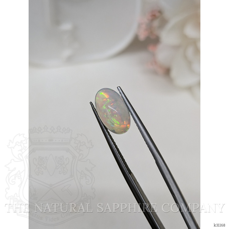 2.55 Ct. Multi Color Cabochon Fire Opal (Flame Opal) from Ethiopia