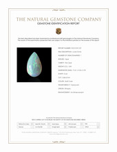 3.83 Ct. Multi Color Cabochon Fire Opal (Flame Opal) from Ethiopia Scan Report