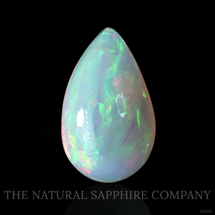 3.83 Ct. Multi Color Cabochon Fire Opal (Flame Opal) from Ethiopia