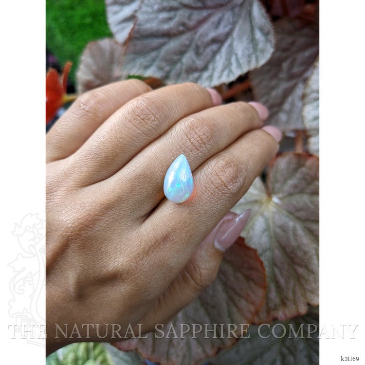 3.83 Ct. Multi Color Cabochon Fire Opal (Flame Opal) from Ethiopia