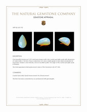 3.59 Ct. Multi Color Cabochon Crystal Opal (Jelly Opal) from Ethiopia Appraisal