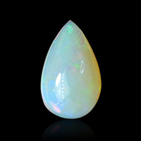 3.59 Ct. Multi Color Cabochon Fire Opal (Flame Opal) from Ethiopia Video