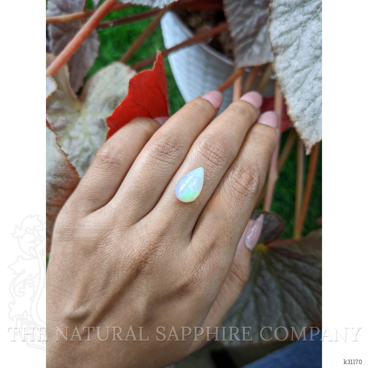 3.59 Ct. Multi Color Cabochon Fire Opal (Flame Opal) from Ethiopia
