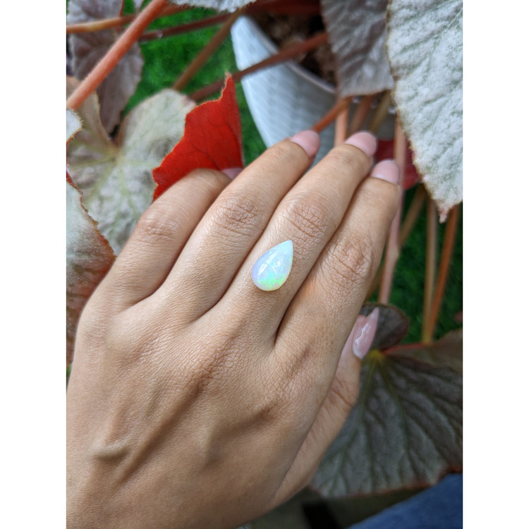 3.59 Ct. Multi Color Cabochon Fire Opal (Flame Opal) from Ethiopia