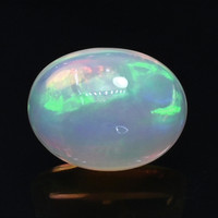 1.91 Ct. Multi Color Cabochon Fire Opal (Flame Opal) from Ethiopia Video