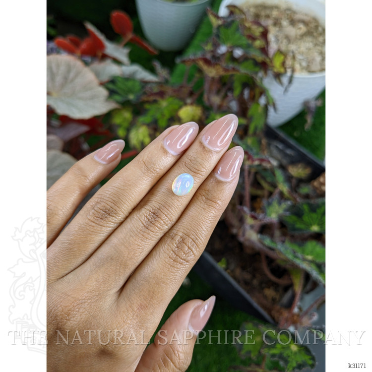 1.91 Ct. Multi Color Cabochon Fire Opal (Flame Opal) from Ethiopia