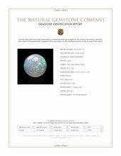 2.87 Ct. Multi Color Cabochon Fire Opal (Flame Opal) from Ethiopia Scan Report