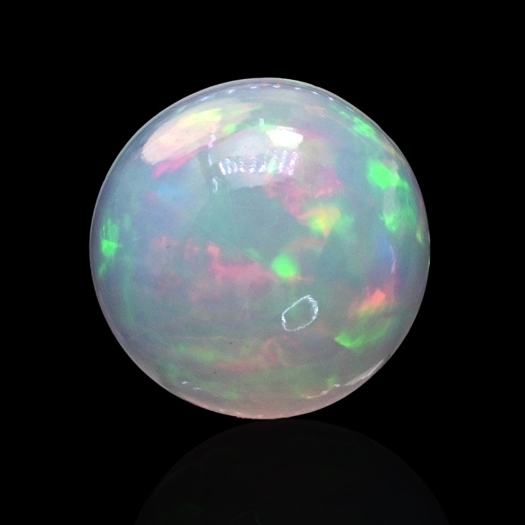 2.87 Ct. Multi Color Cabochon Fire Opal (Flame Opal) from Ethiopia