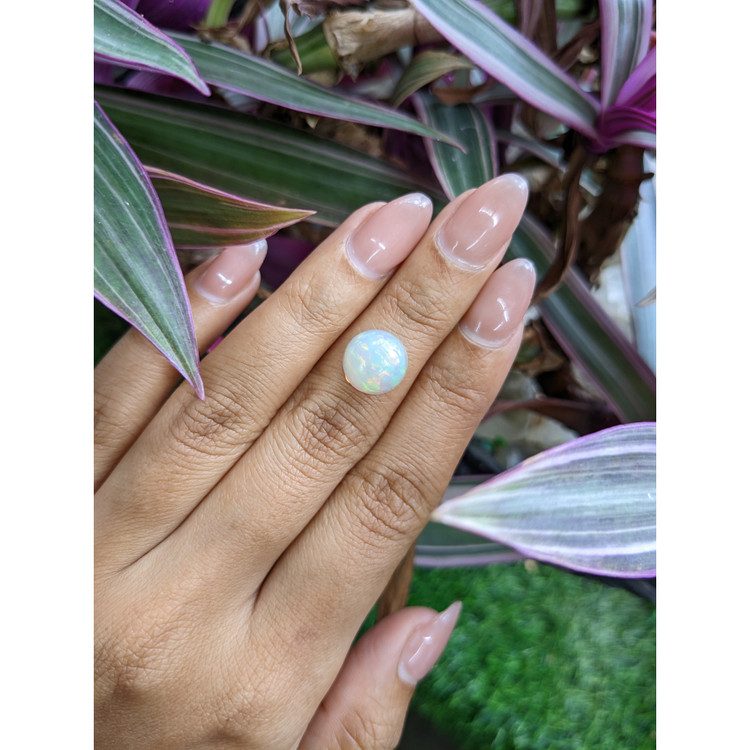 2.87 Ct. Multi Color Cabochon Fire Opal (Flame Opal) from Ethiopia