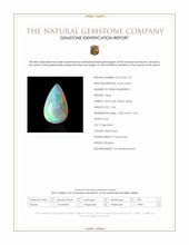 2.34 Ct. Multi Color Cabochon Fire Opal (Flame Opal) from Ethiopia Scan Report