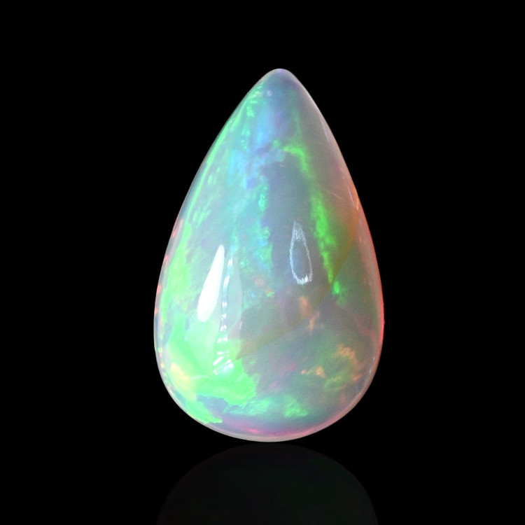 2.34 Ct. Multi Color Cabochon Fire Opal (Flame Opal) from Ethiopia