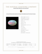 1.55 Ct. Multi Color Cabochon Fire Opal (Flame Opal) from Ethiopia Scan Report