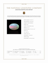 1.55 Ct. Multi Color Cabochon Fire Opal (Flame Opal) from Ethiopia Scan Report