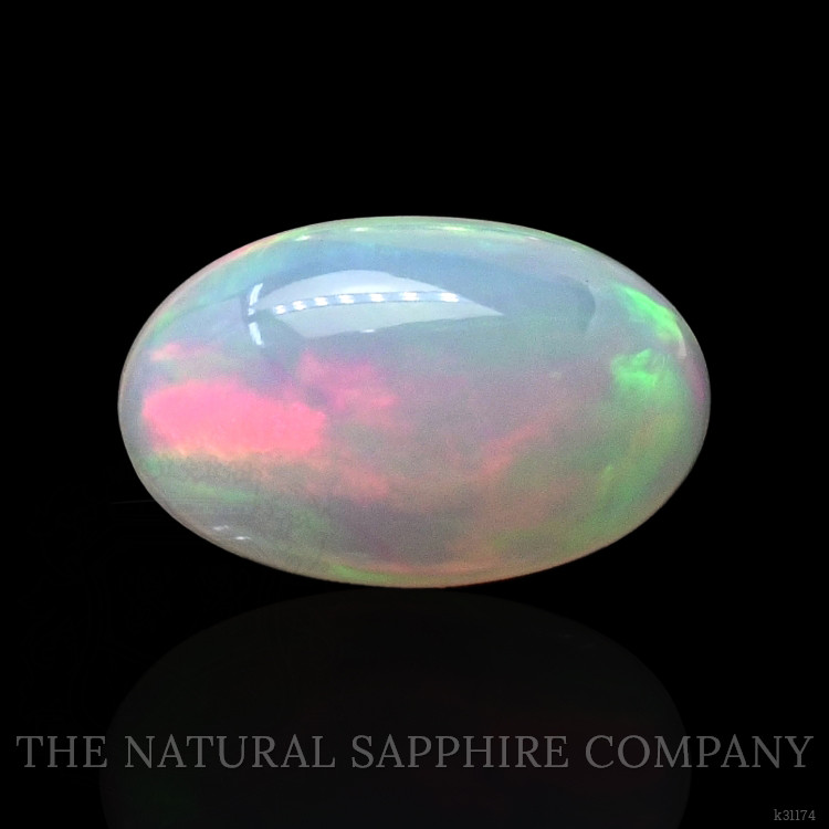 1.55 Ct. Multi Color Cabochon Fire Opal (Flame Opal) from Ethiopia