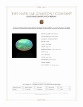 2.51 Ct. Multi Color Cabochon Fire Opal (Flame Opal) from Ethiopia Scan Report