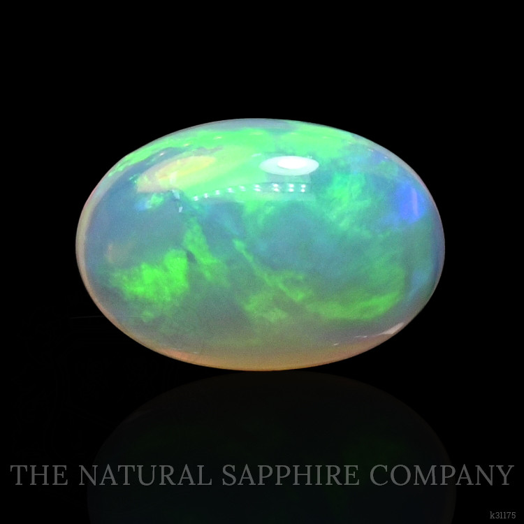 2.51 Ct. Multi Color Cabochon Fire Opal (Flame Opal) from Ethiopia