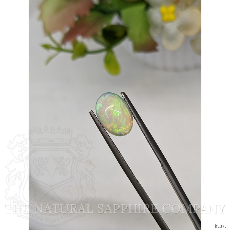 2.51 Ct. Multi Color Cabochon Fire Opal (Flame Opal) from Ethiopia