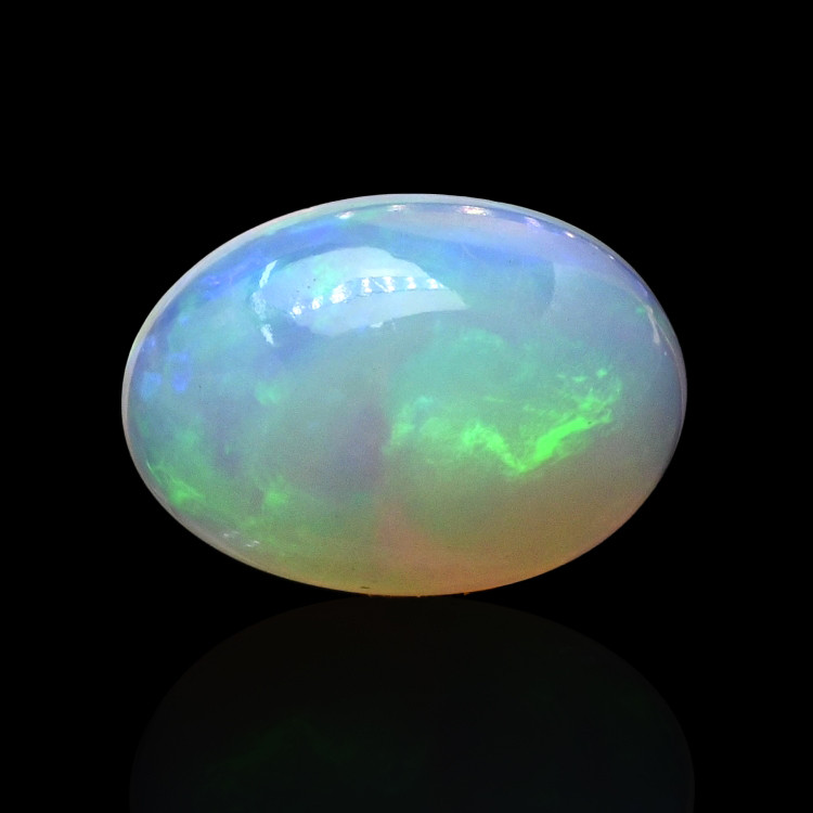 3.19 Ct. Multi Color Cabochon Fire Opal (Flame Opal) from Ethiopia