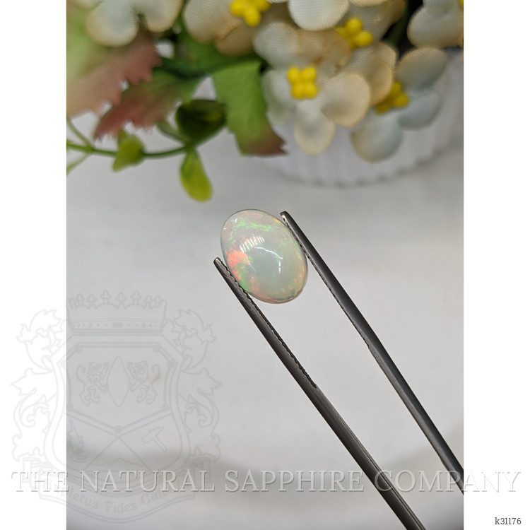 3.19 Ct. Multi Color Cabochon Fire Opal (Flame Opal) from Ethiopia