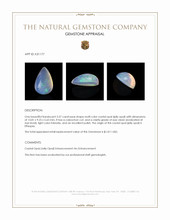 3.37 Ct. Multi Color Cabochon Crystal Opal (Jelly Opal) from Ethiopia Appraisal