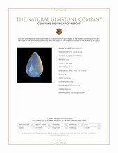 3.37 Ct. Multi Color Cabochon Fire Opal (Flame Opal) from Ethiopia Scan Report