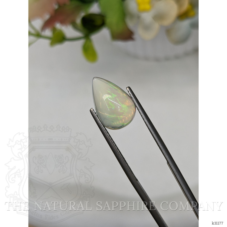 3.37 Ct. Multi Color Cabochon Fire Opal (Flame Opal) from Ethiopia