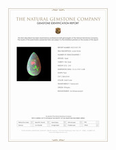 2.50 Ct. Multi Color Cabochon Fire Opal (Flame Opal) from Ethiopia Scan Report