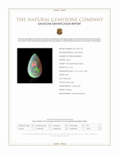 2.50 Ct. Multi Color Cabochon Fire Opal (Flame Opal) from Ethiopia Scan Report