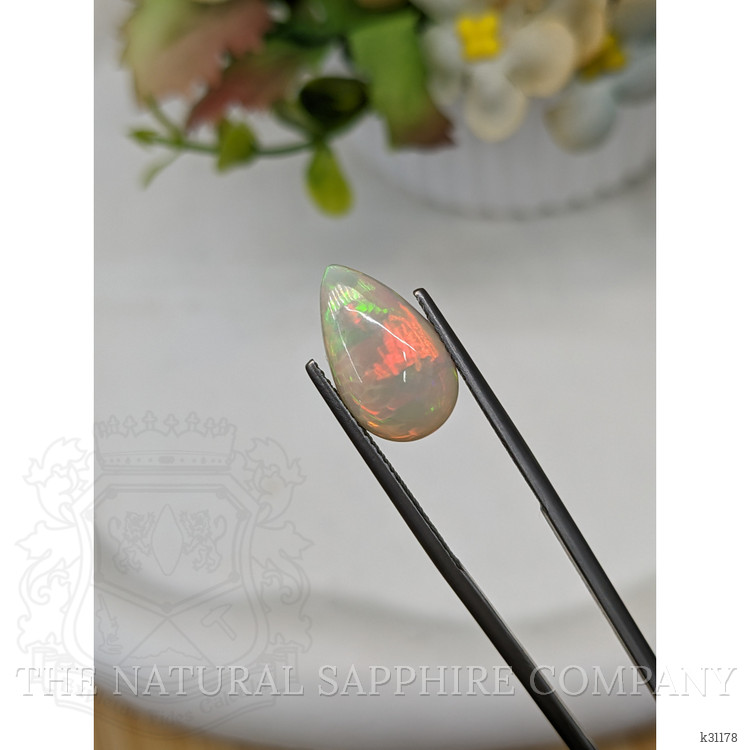 2.50 Ct. Multi Color Cabochon Fire Opal (Flame Opal) from Ethiopia