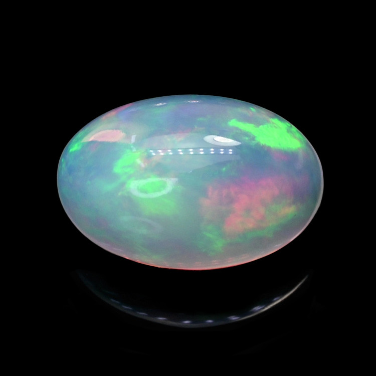 2.21 Ct. Multi Color Cabochon Fire Opal (Flame Opal) from Ethiopia