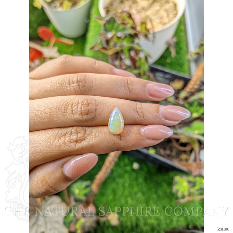 2.38 Ct. Multi Color Cabochon Fire Opal (Flame Opal) from Ethiopia