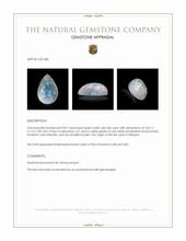 9.87 Ct. Multi Color Cabochon Fire Opal (Flame Opal) from Ethiopia Appraisal