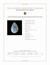 9.87 Ct. Multi Color Cabochon Fire Opal (Flame Opal) from Ethiopia Scan Report