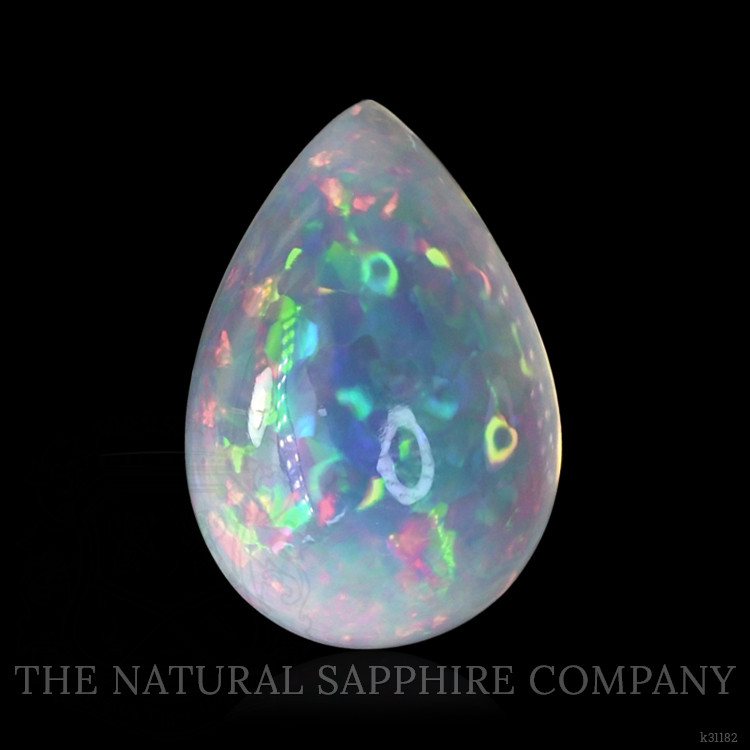 9.87 Ct. Multi Color Cabochon Fire Opal (Flame Opal) from Ethiopia