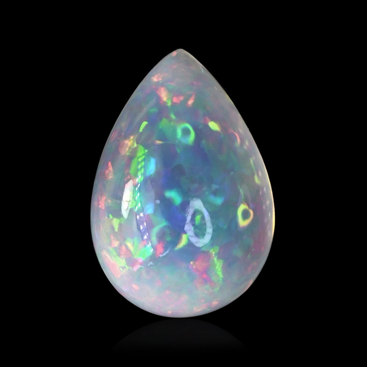 9.87 Ct. Multi Color Cabochon Fire Opal (Flame Opal) from Ethiopia