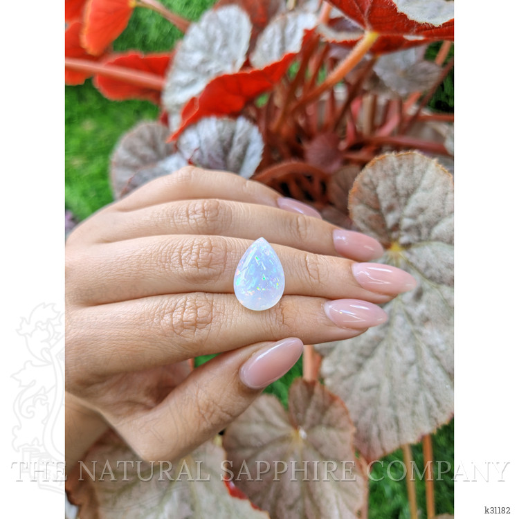 9.87 Ct. Multi Color Cabochon Fire Opal (Flame Opal) from Ethiopia