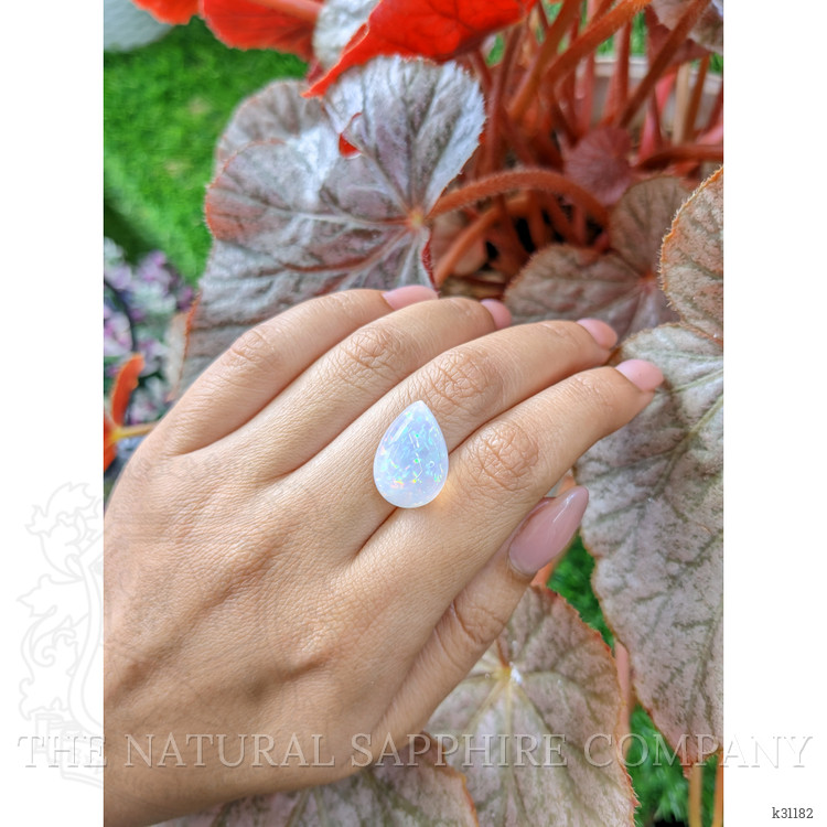 9.87 Ct. Multi Color Cabochon Fire Opal (Flame Opal) from Ethiopia