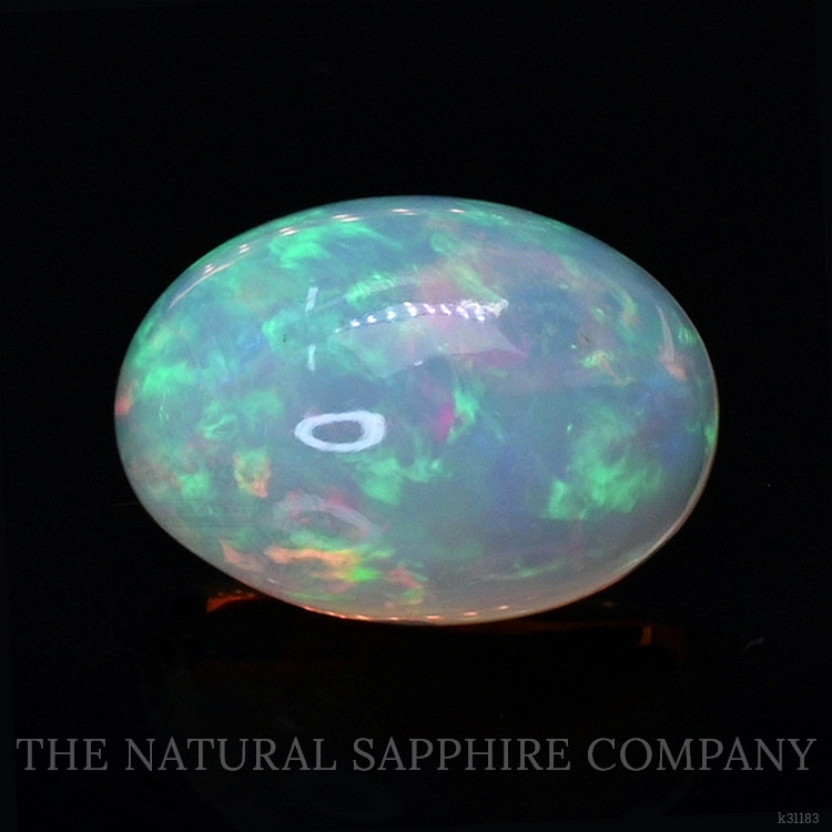 2.62 Ct. Multi Color Cabochon Fire Opal (Flame Opal) from Ethiopia