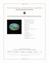 2.90 Ct. Multi Color Cabochon Fire Opal (Flame Opal) from Ethiopia Scan Report